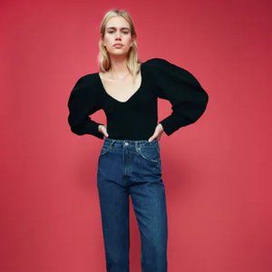 Zara balloon sleeve bodysuit